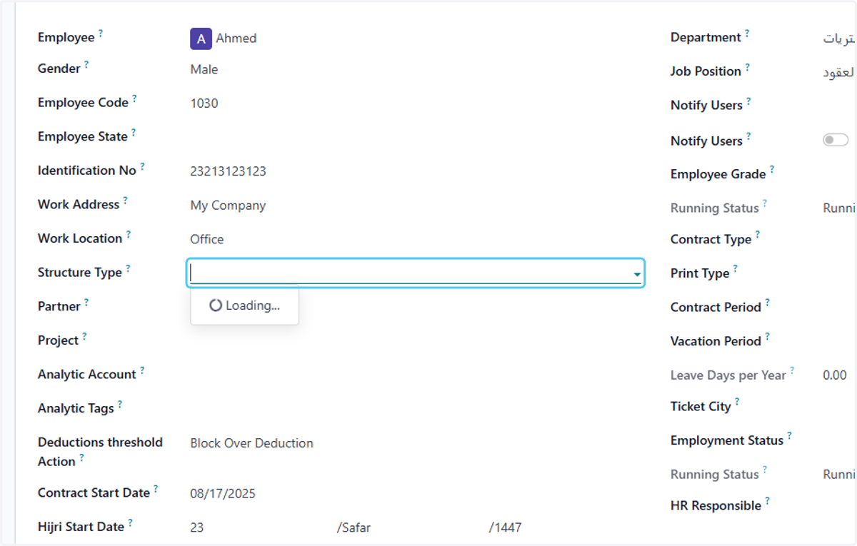 Click on Structure Type?