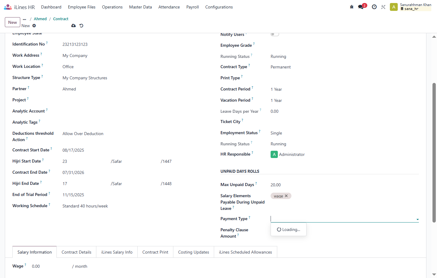 Click on Payment Type?
