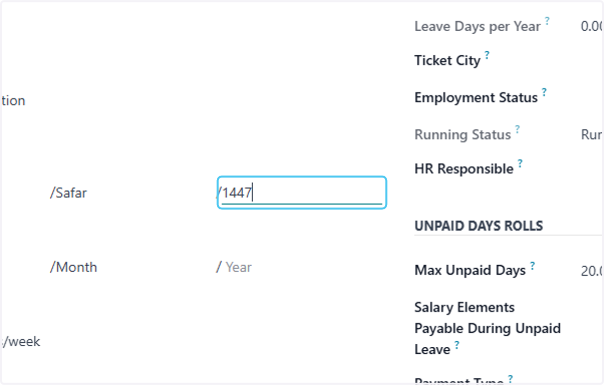 Click on Hijri Start Date?