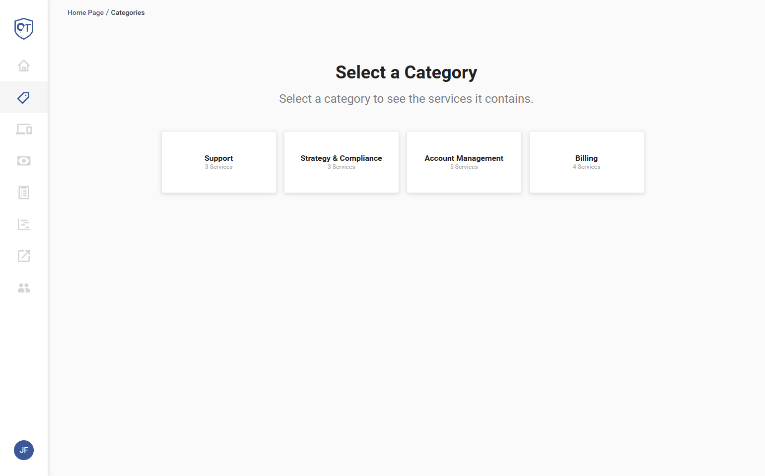 You can also view open tickets by clicking the "Ticket" icon on the left.