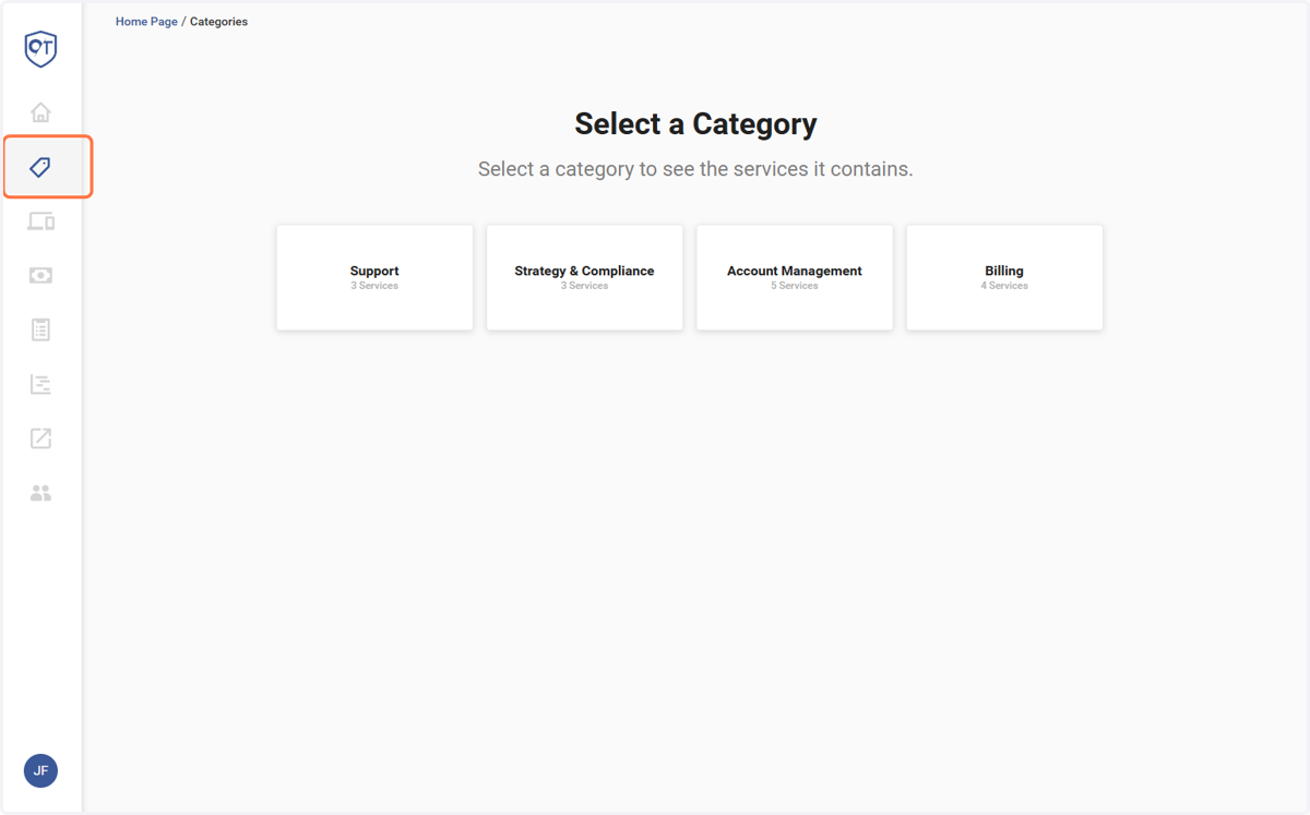 You can also view open tickets by clicking the "Ticket" icon on the left.