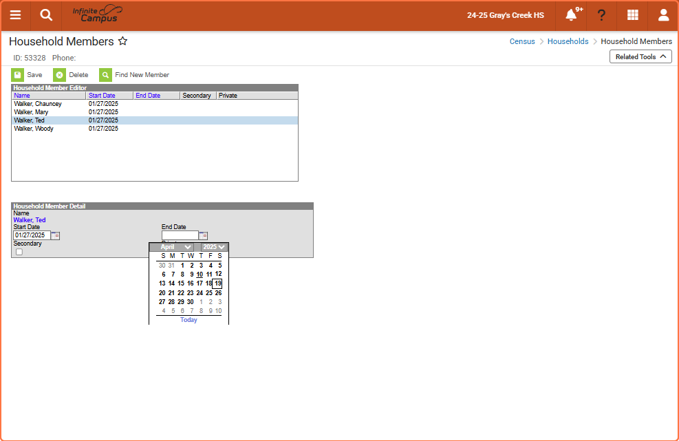 Select End Date and Choose the Appropriate Date