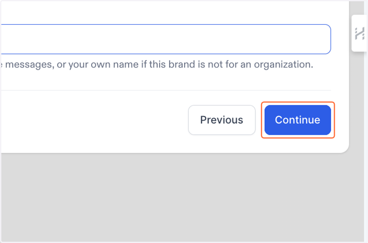 Verify Information and continue.