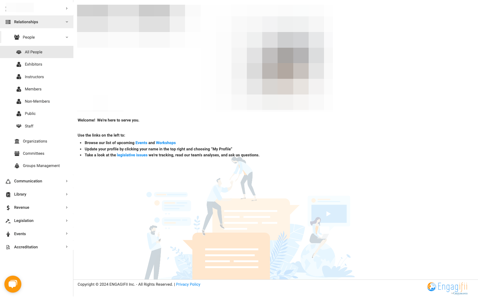 Click on Relationships, People, then All People