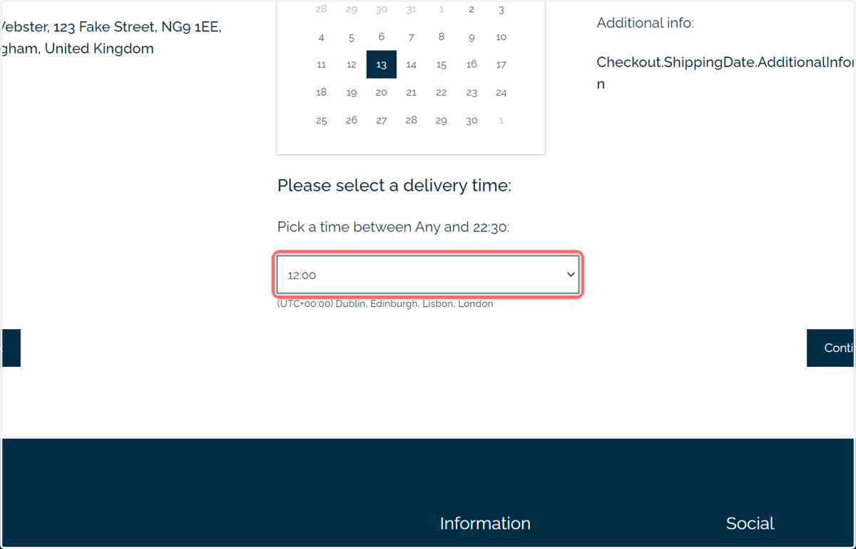 Users can select a specific date and time based on the limits specified by the administrator