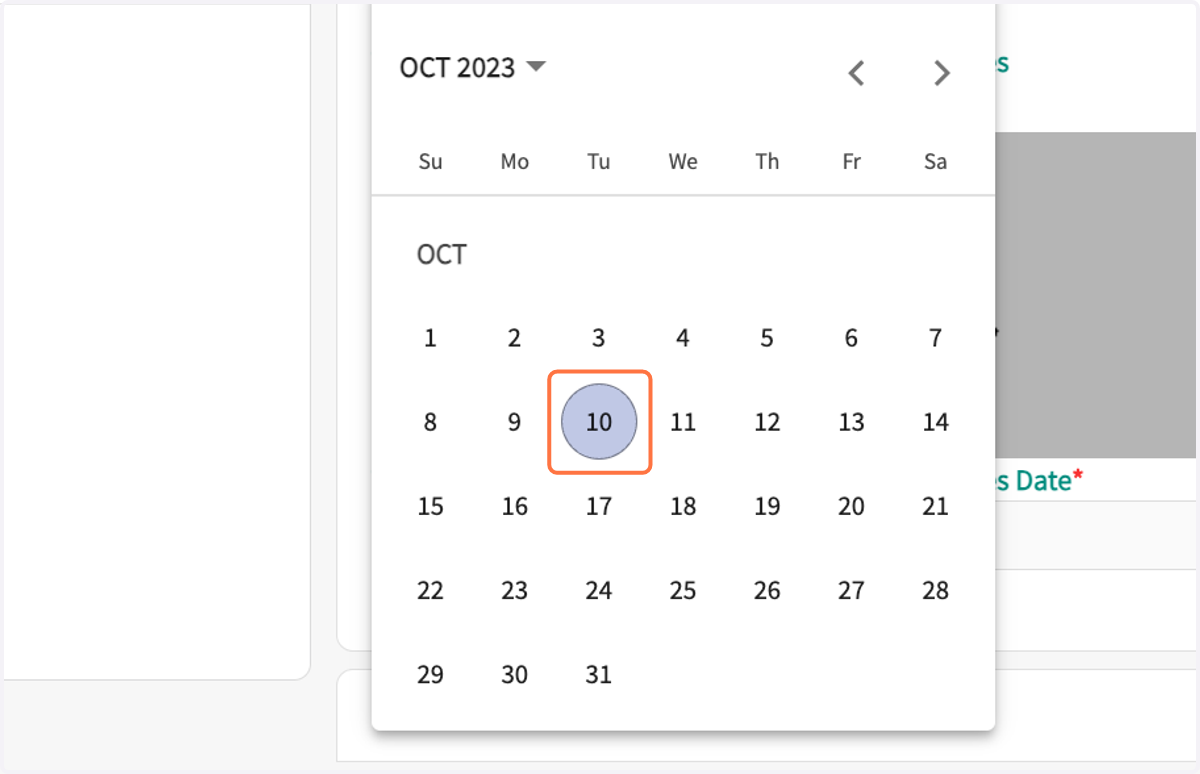 Select the date.