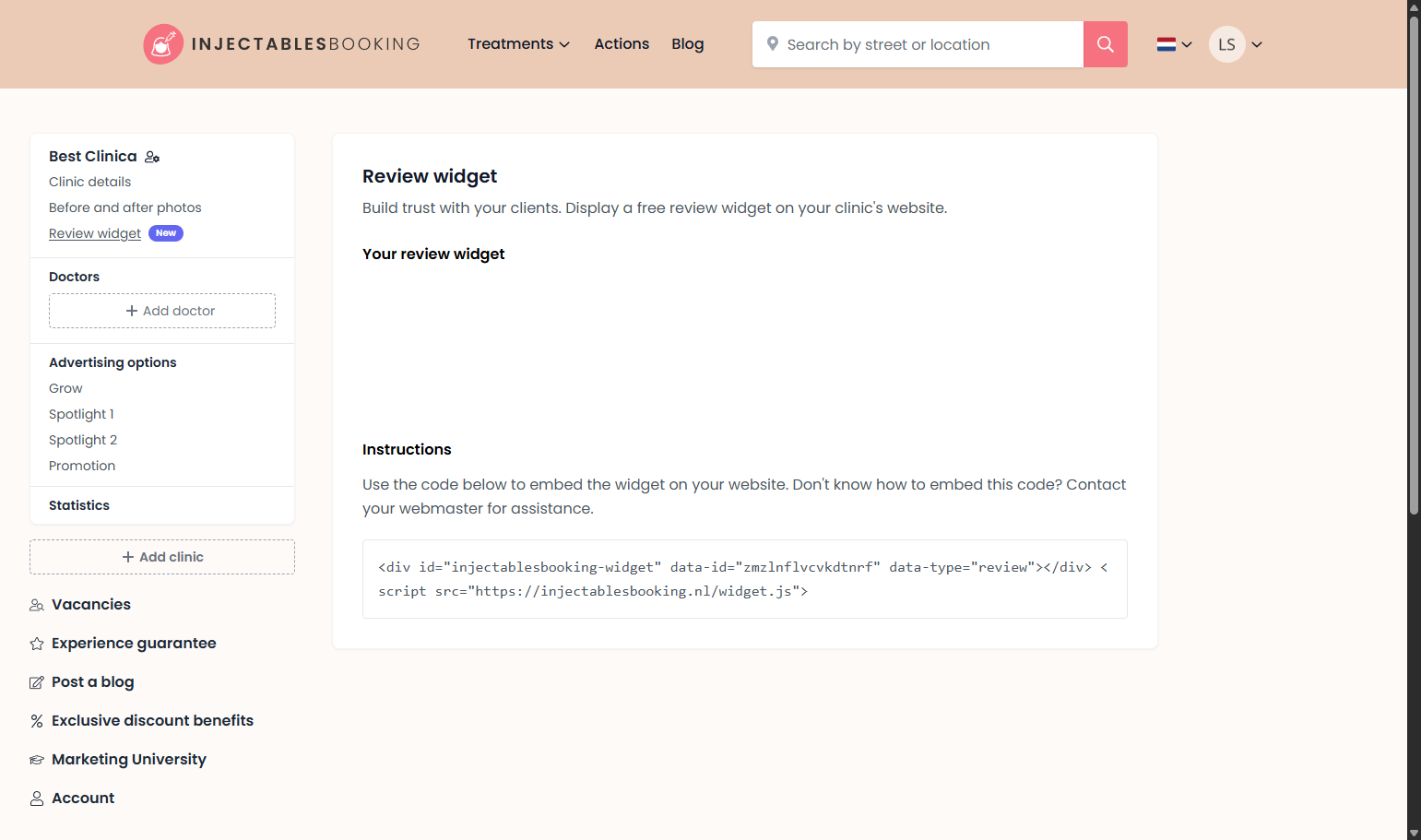 Click on ‘Add Doctor’. Klik op ‘Arts toevoegen’.