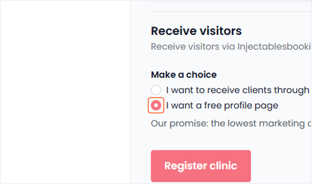 Under 'Receiving visitors,' choose your preference from the available options. Onder 'Bezoekers ontvangen' kies je jouw voorkeur uit de beschikbare opties.