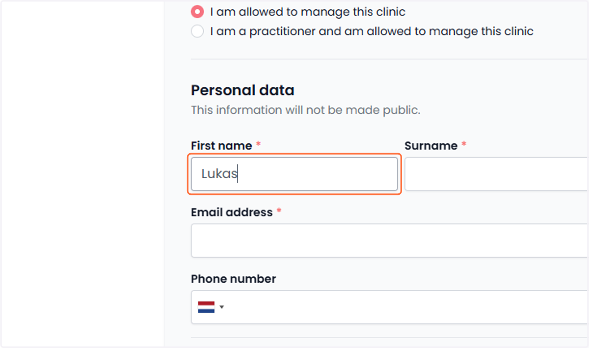 For personal details Voor persoonsgegevens