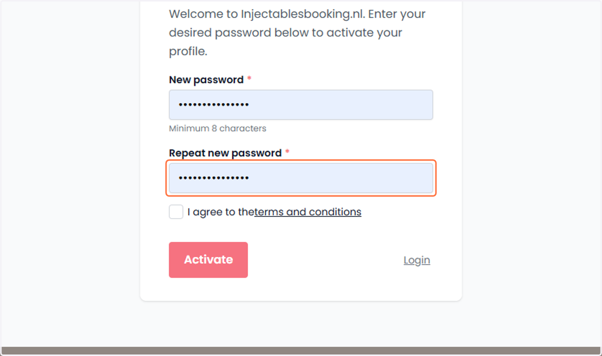 Enter the password. Voer het wachtwoord in.