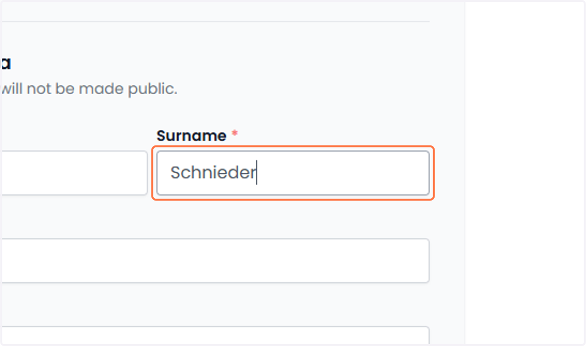 For personal details Voor persoonsgegevens