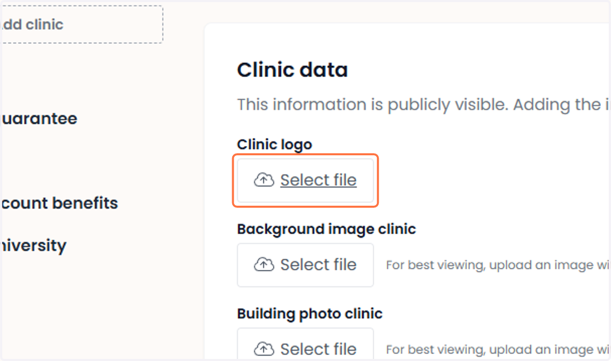 For clinic information Voor kliniekgegevens