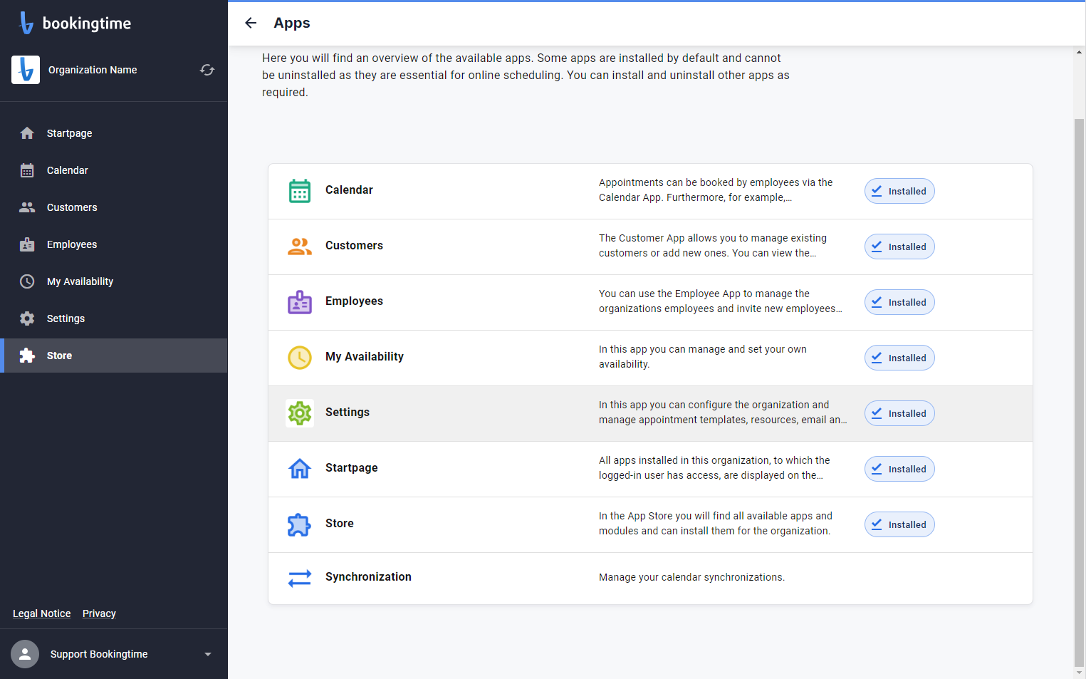 Click on Settings…