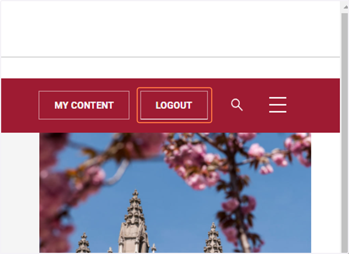 Click on LOGOUT