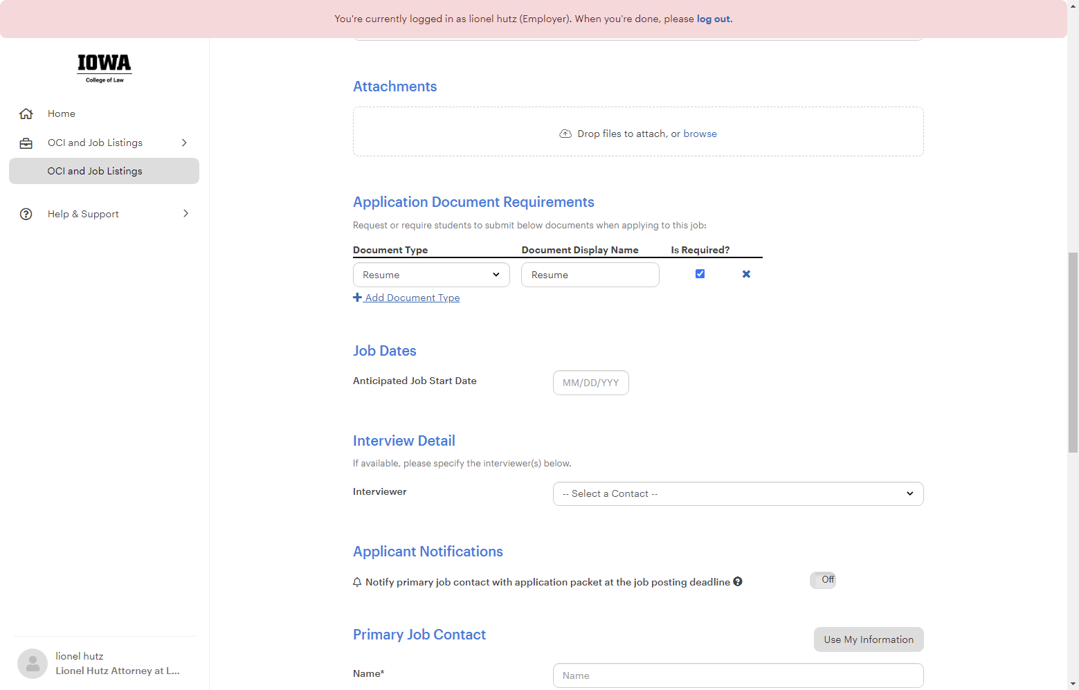 Add any documents requested