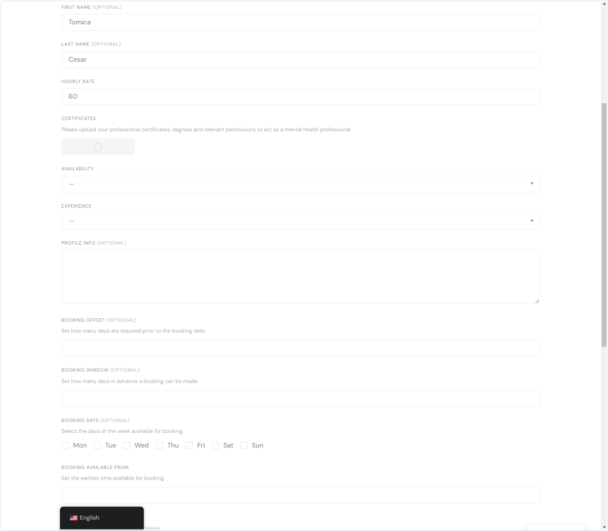 Select "your certificate/diploma" from file upload menu