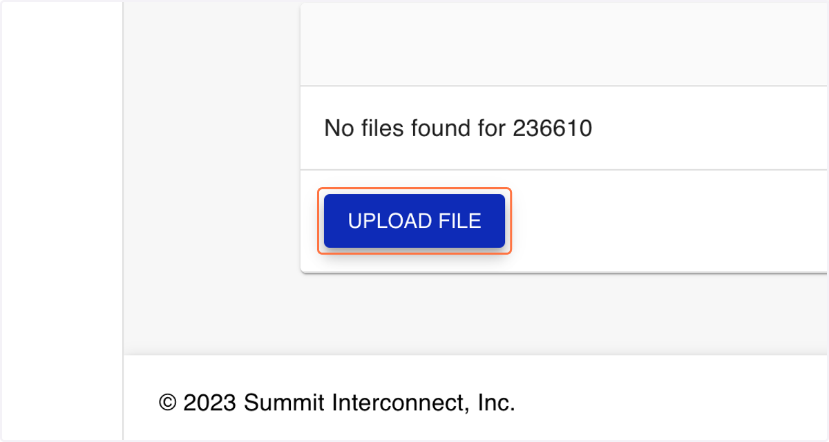 Click on UPLOAD FILE