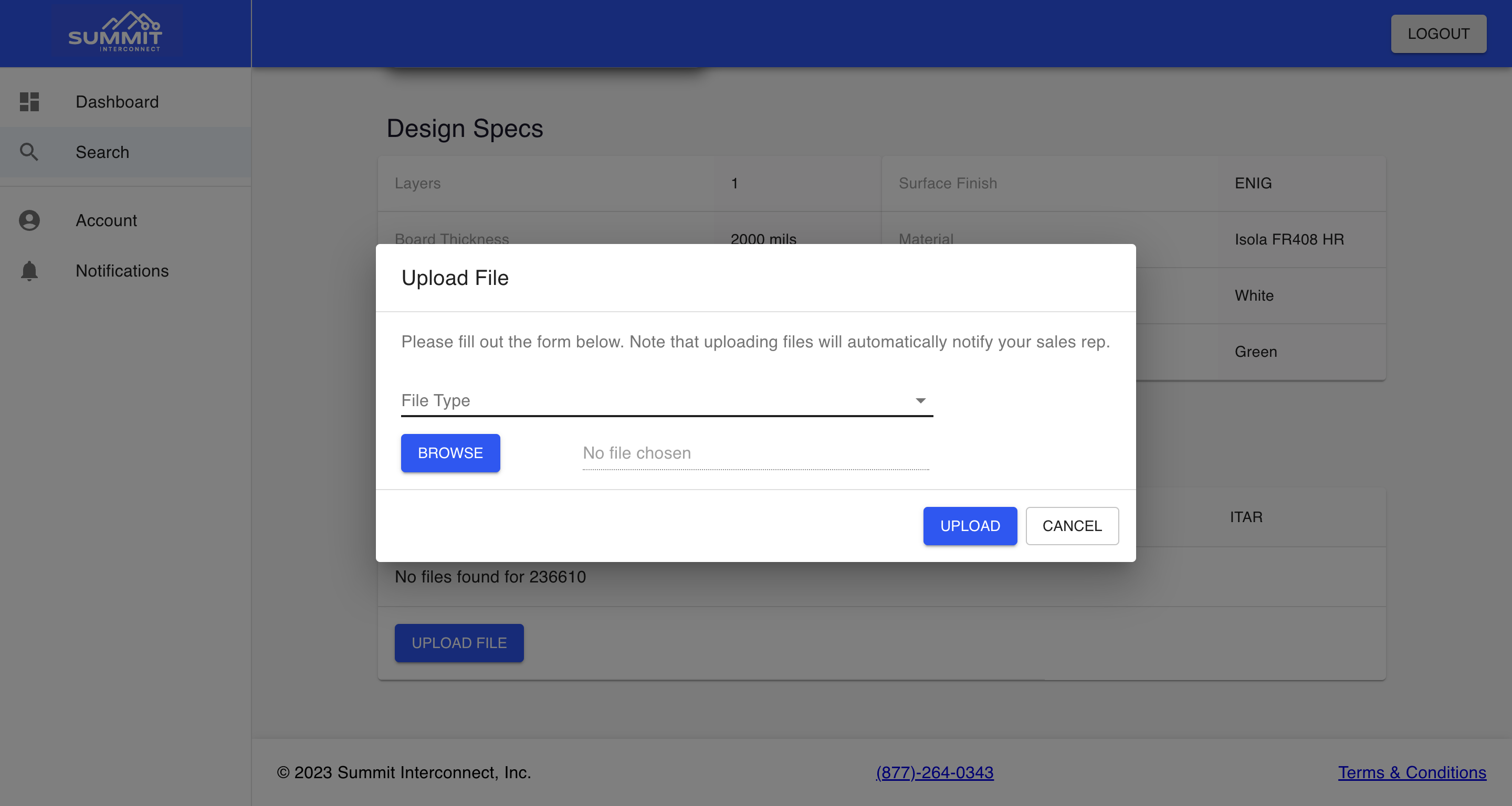 Choose a File Type to label the file