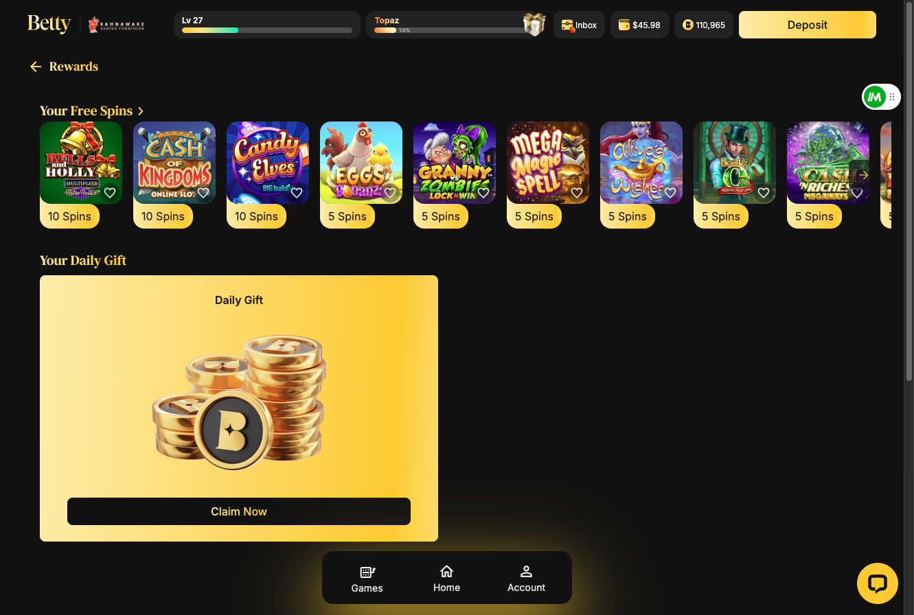 ..and here’s where you’ll find your Free Spins