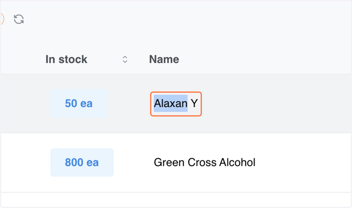 Click on Alaxan Y