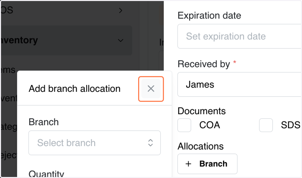 Click on dropdown trigger