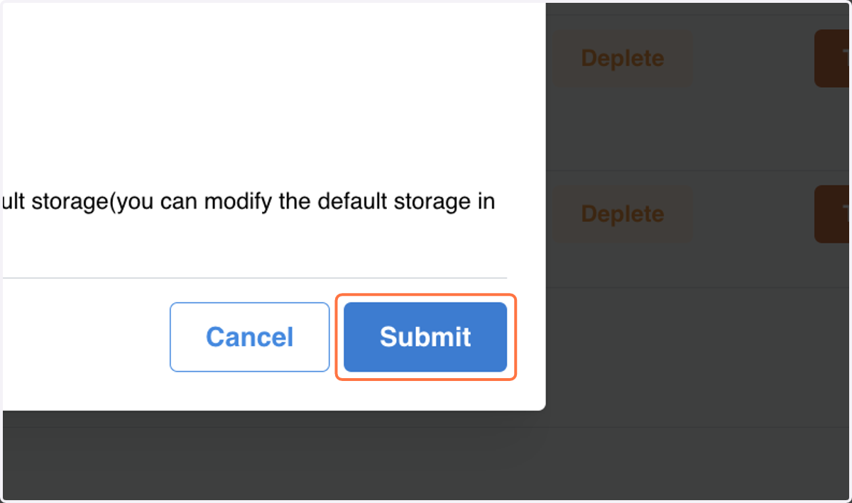 Click on Submit