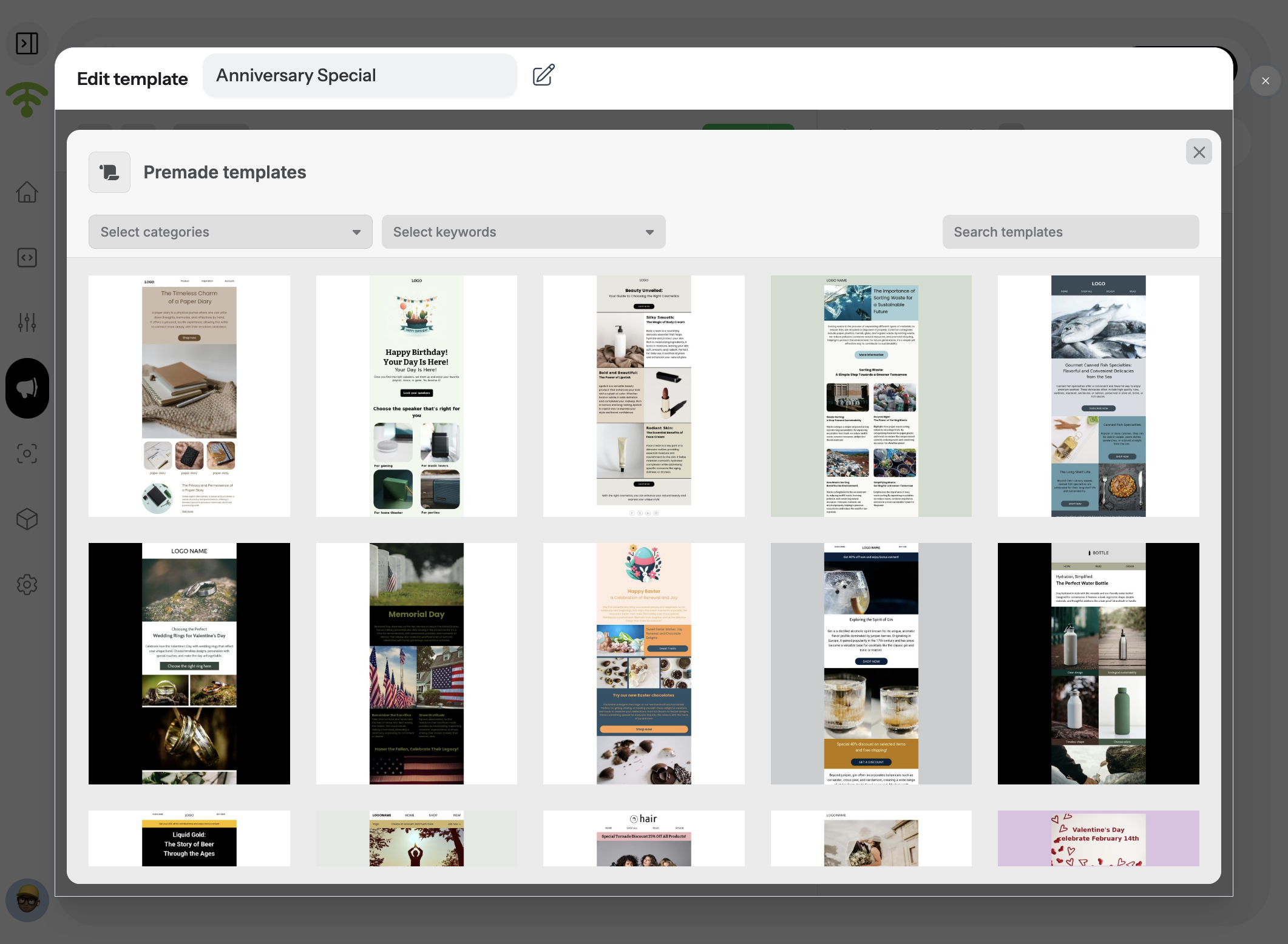 Explore Predefined Templates