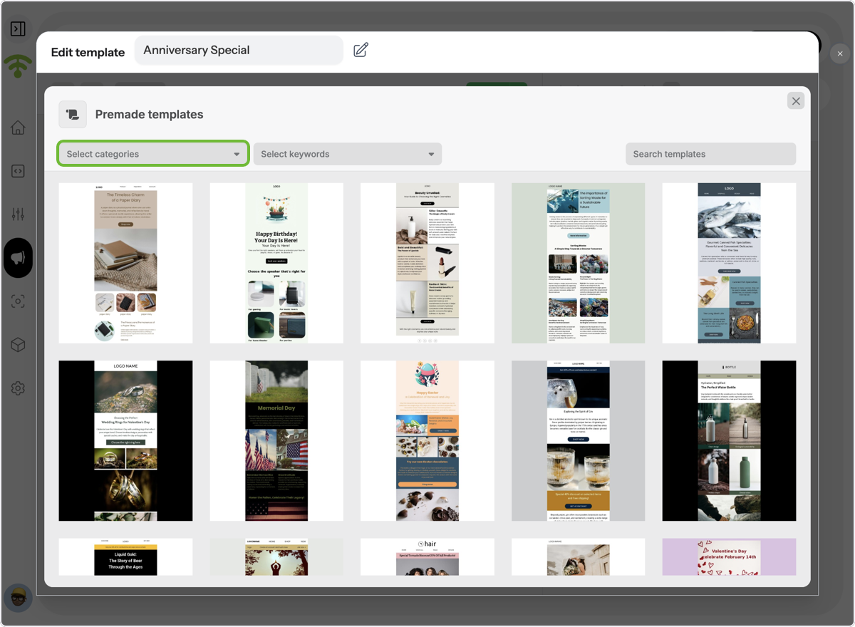 Explore Predefined Templates