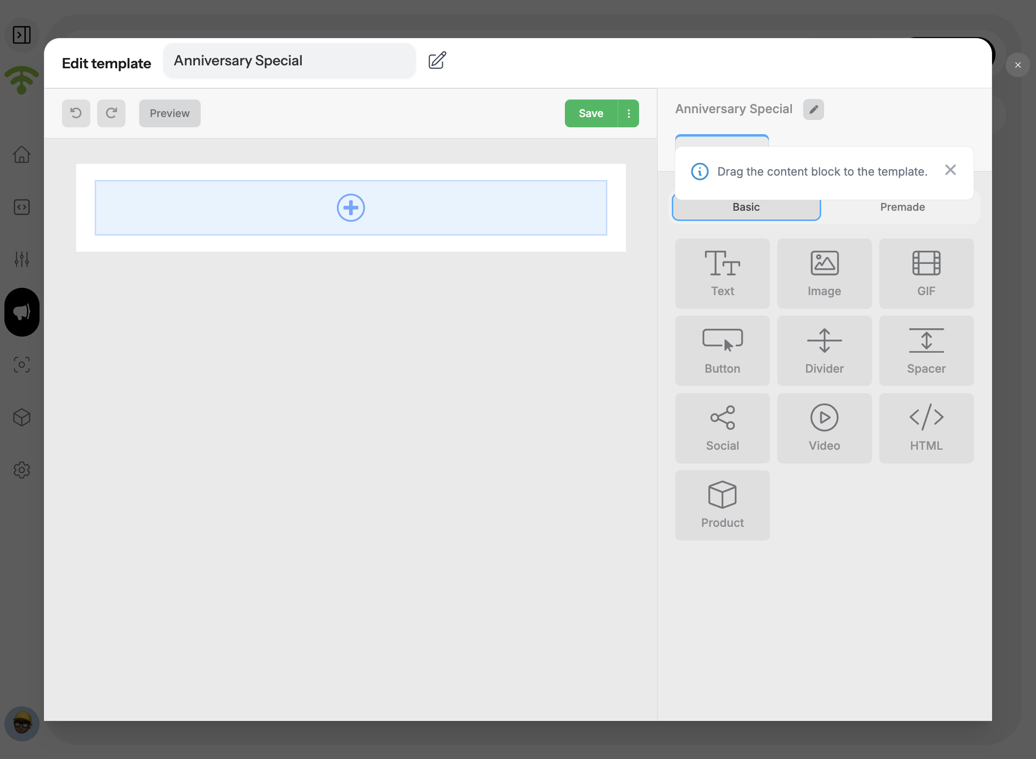 Customize with Content Blocks