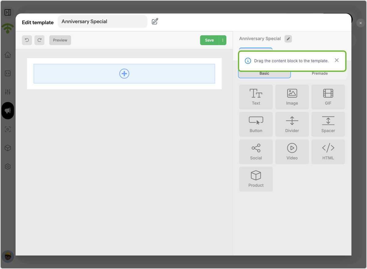 Customize with Content Blocks