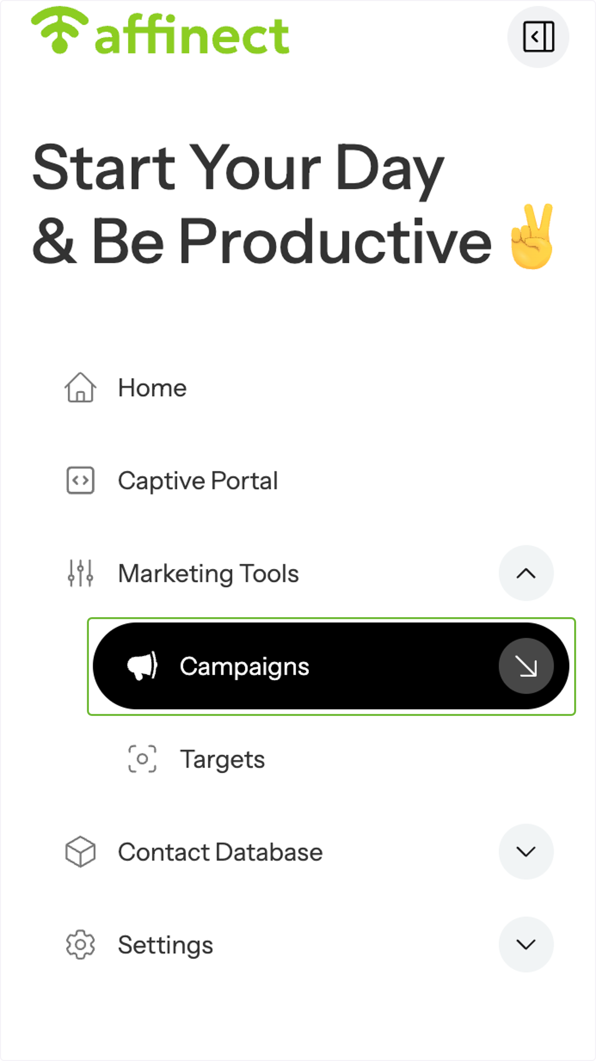 Go to Campaigns