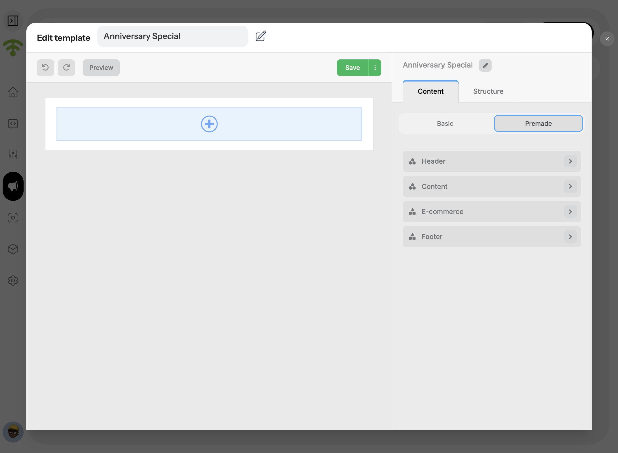 Add Pre-Made Elements