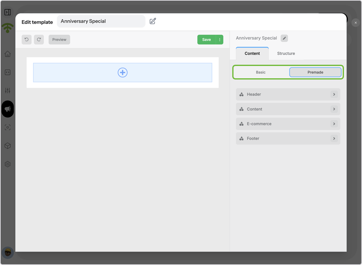 Add Pre-Made Elements