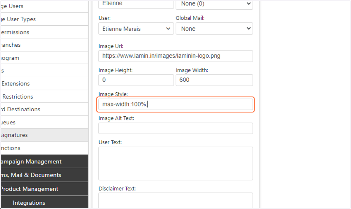 Add CSS styling to your image