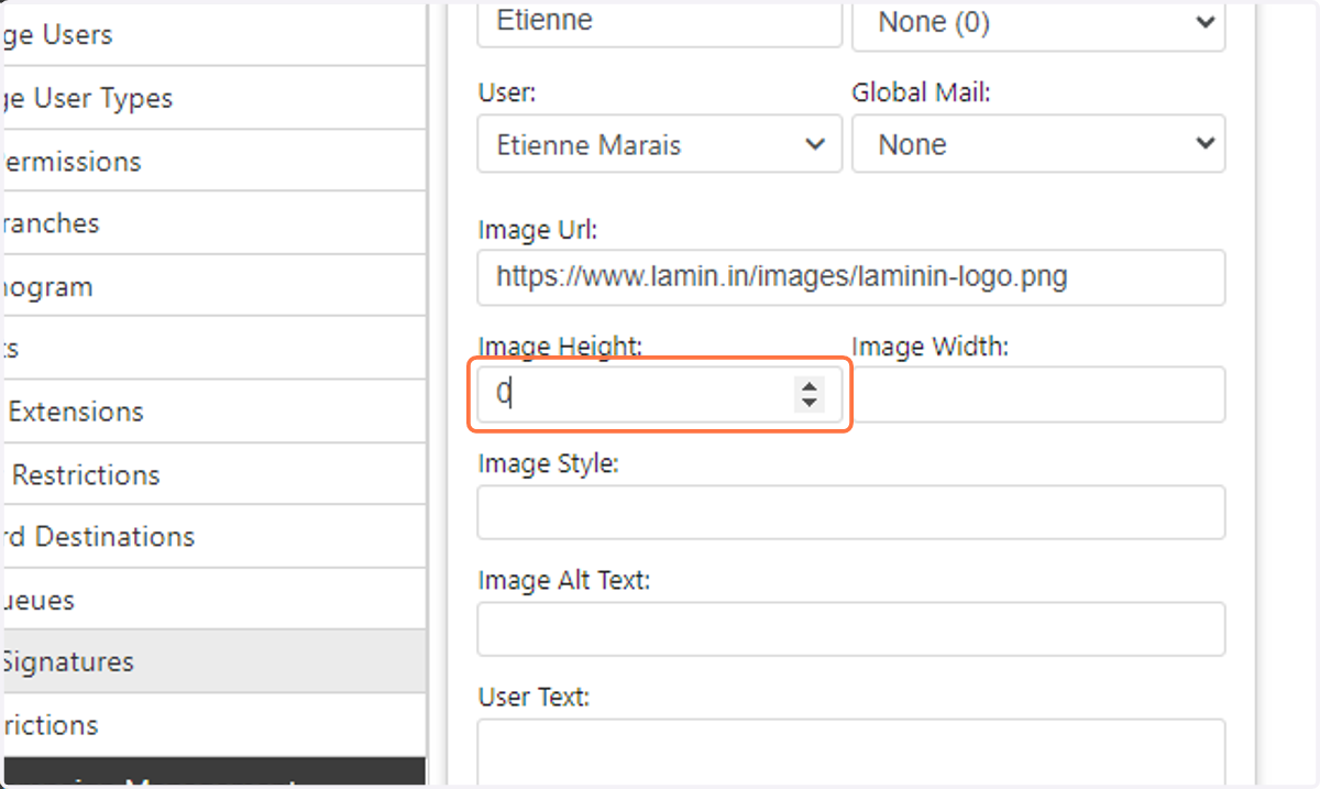 Enter the image height