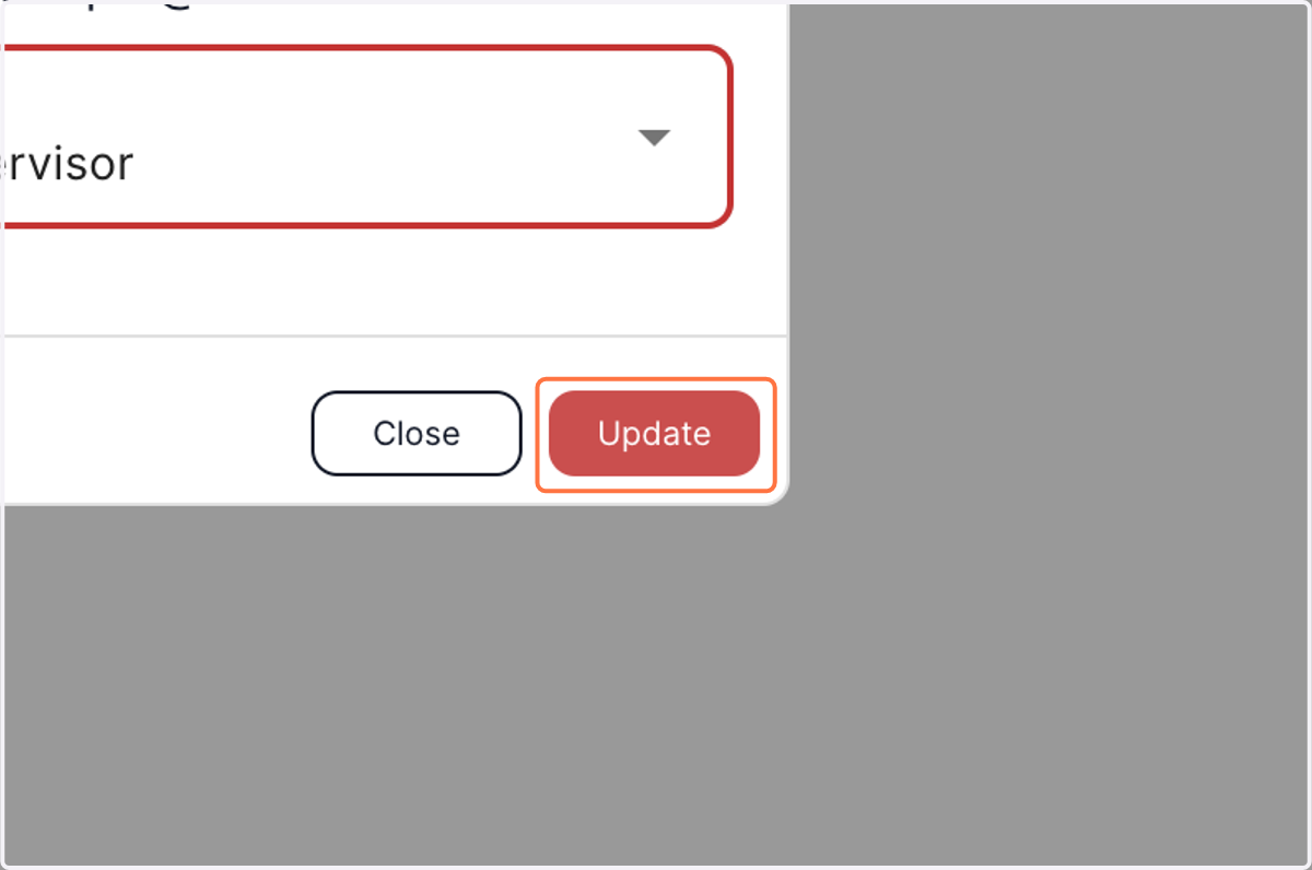 Click on Update to assign the role.