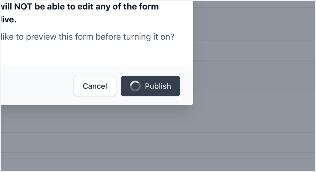 Confirm your selection with the popup.
