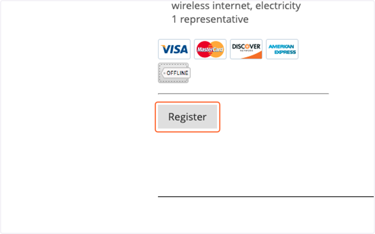 Click on Register