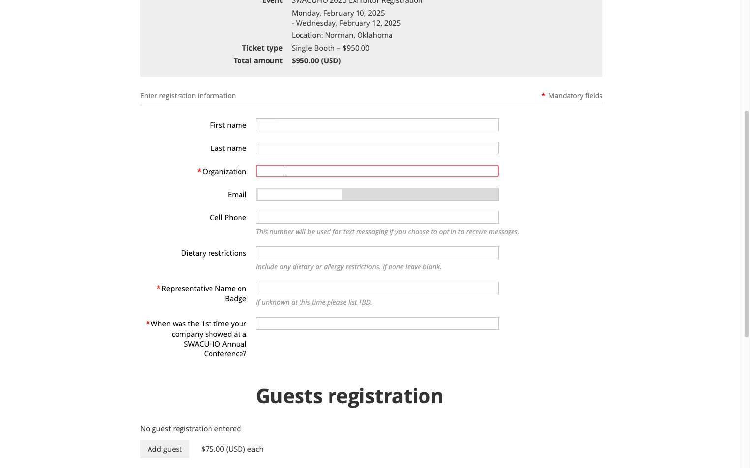 Type your company's name