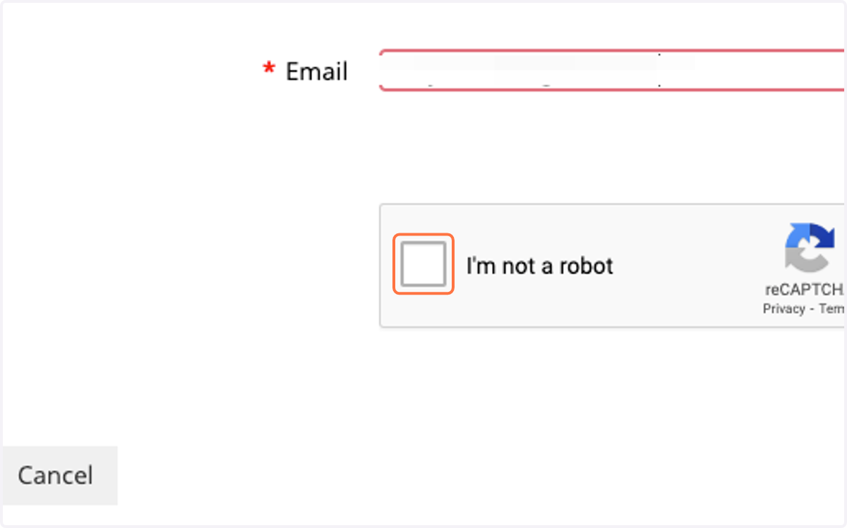 Click on I'm not a robot