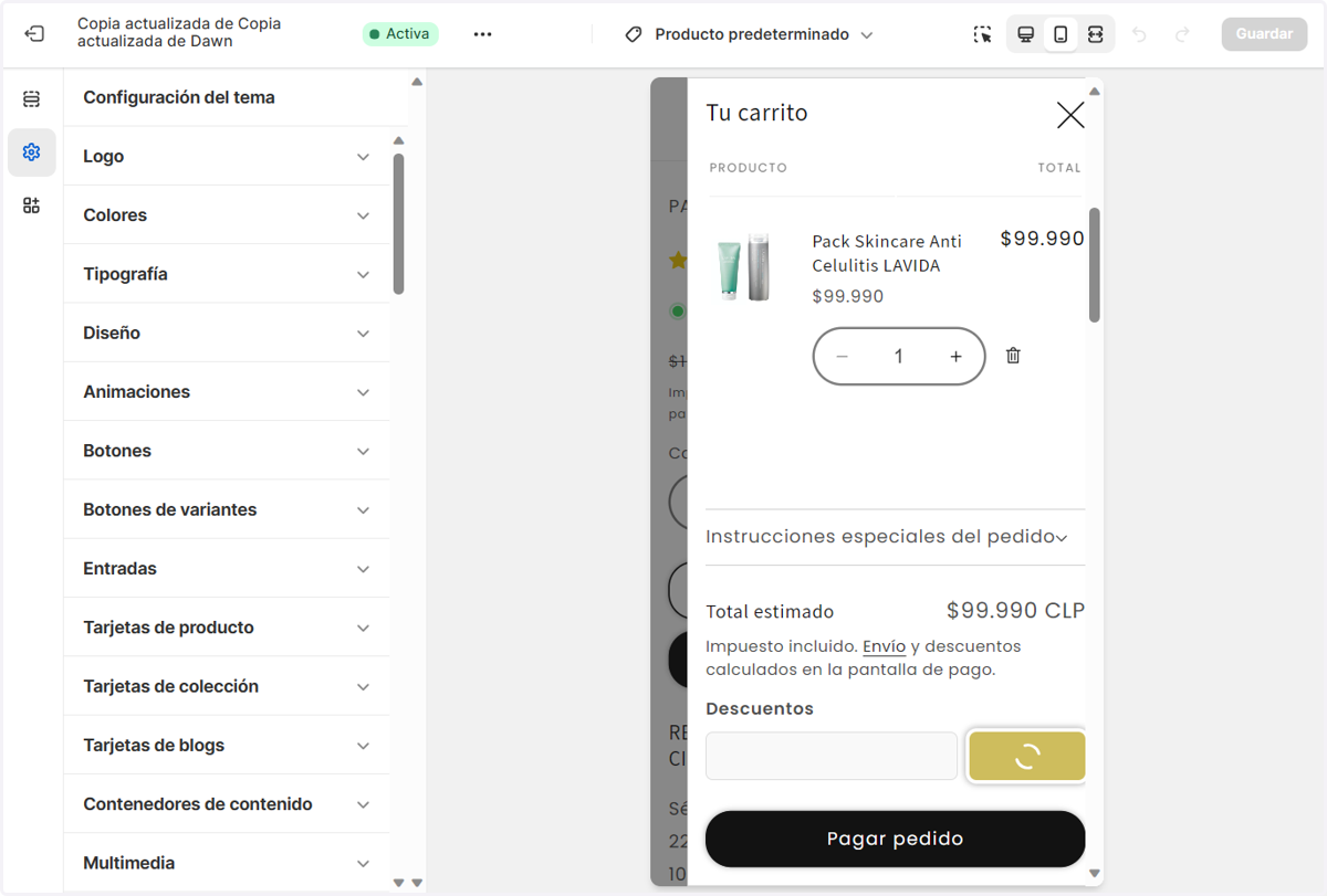 Dale Click al botón APLICAR