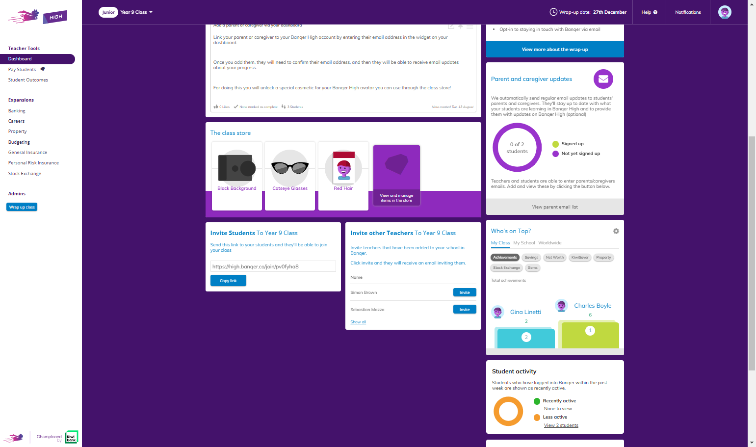 Click on View and manage items in the store