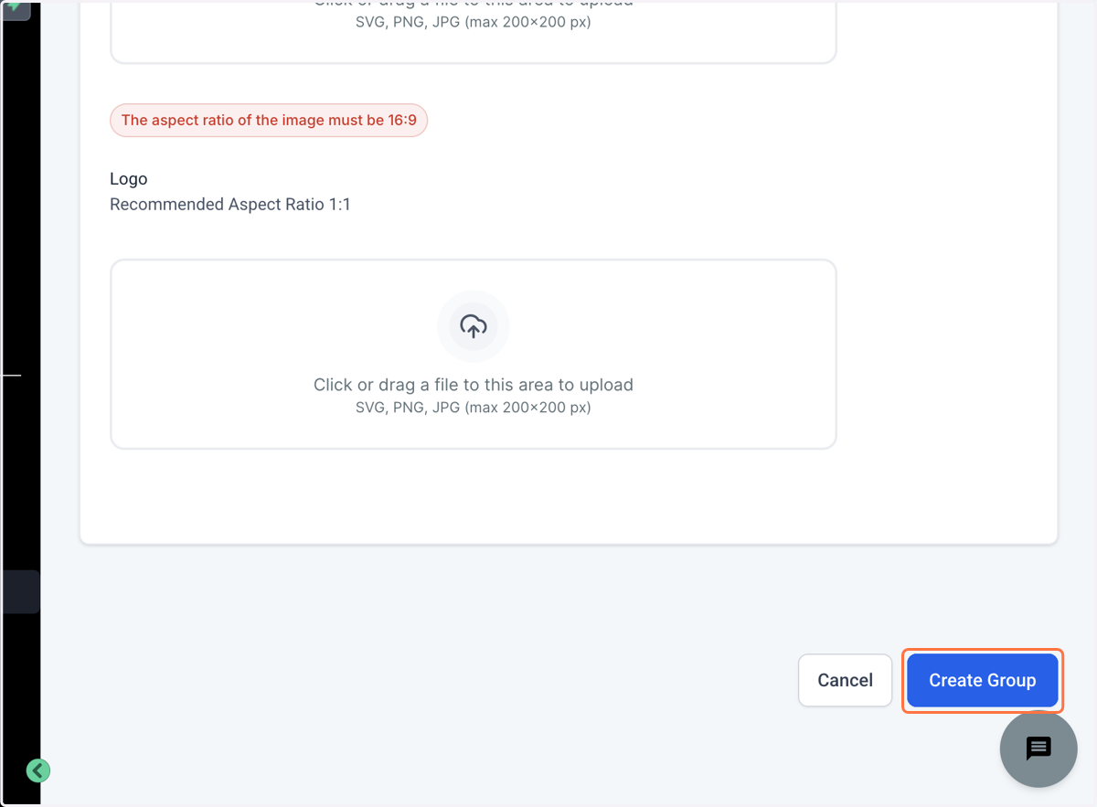 Klik på Create Group
