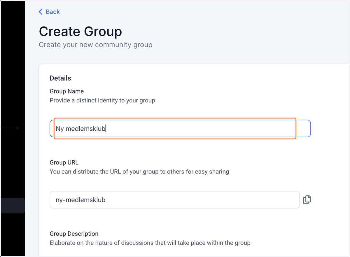 Navngiv gruppen