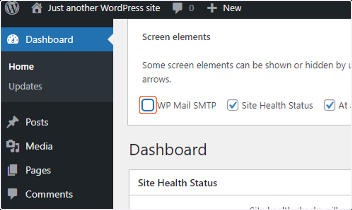 Uncheck WP Mail SMTP
