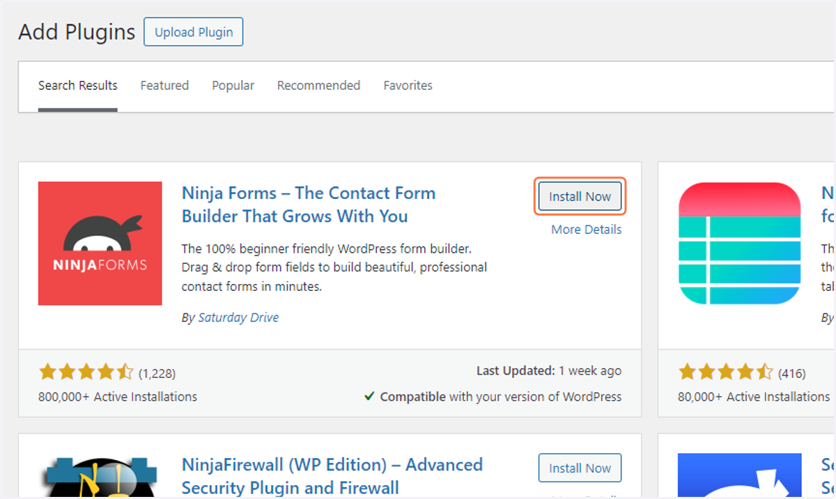 Locate this plugin and Click on Install Now