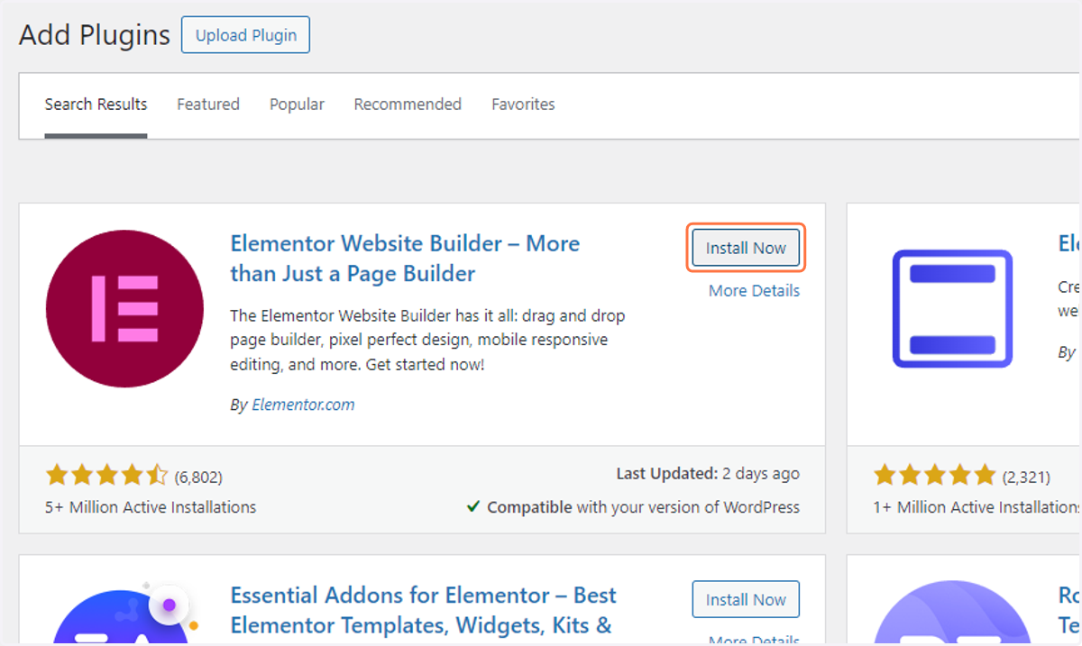Locate this plugin and Click on Install Now