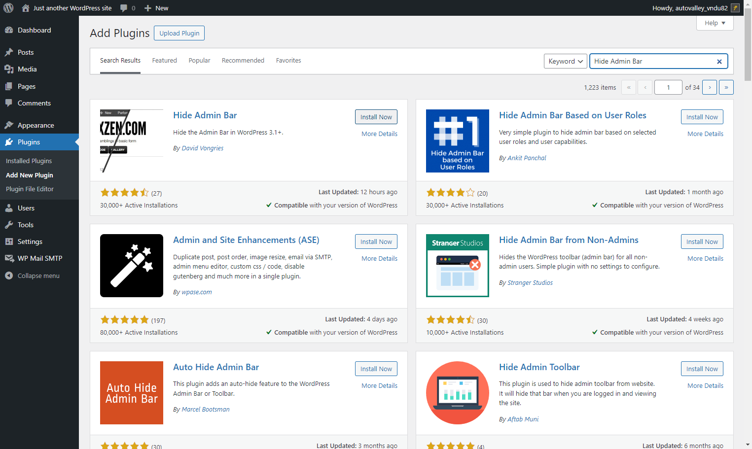 Locate this plugin and click on Install Now