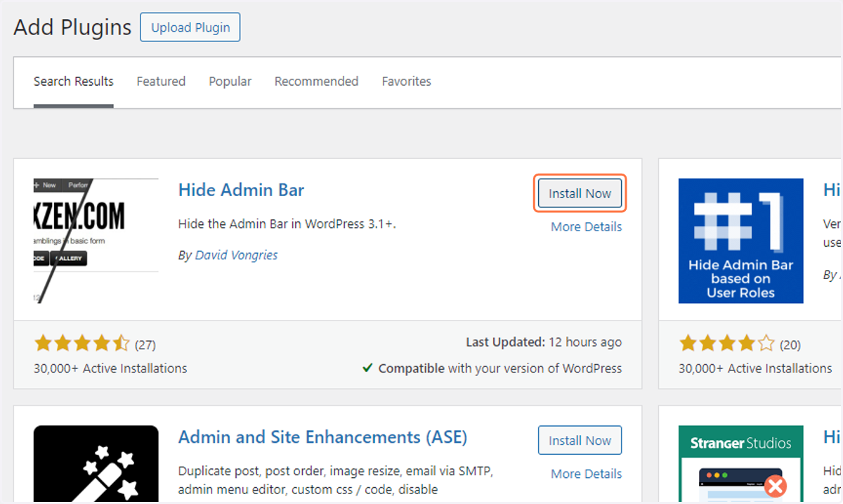 Locate this plugin and click on Install Now