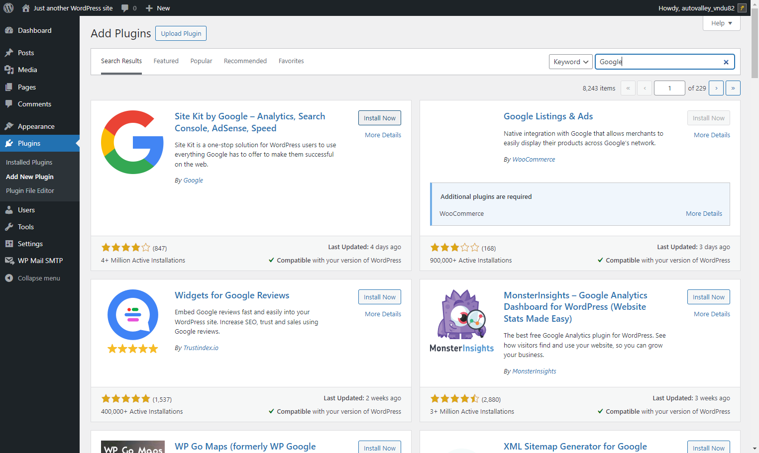 Locate this plugin and click on Install Now
